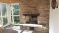 offener Kamin im Wintergarten