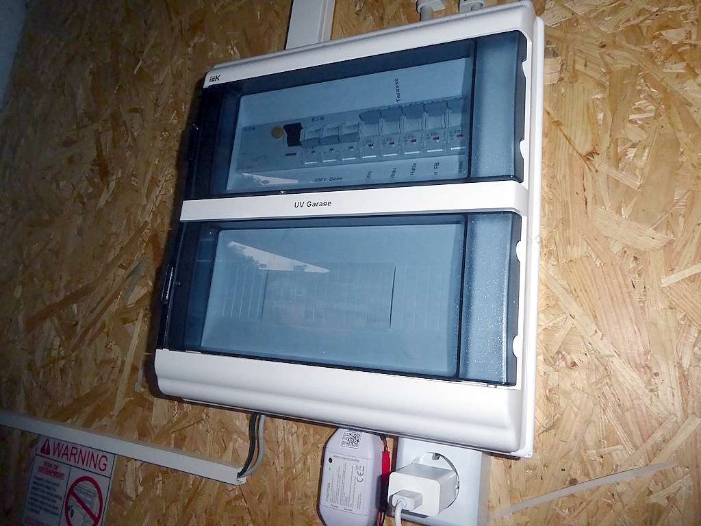 Stromanschluss im Gartenhaus