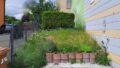 Terrasse mit kleinem Garten hinter dem Haus